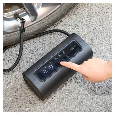 China Blue YANTU A22 Rechargeable Electric Digital Wireless Portable Cordless Tyre Inflator for sale