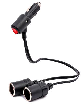 China YANTU B36 Portable Car Charger with 2 Sockets and Dual Cigarette Lighter Universal Year for sale