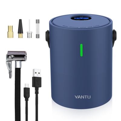 China YANTU A05 Mini Air Compressor with 1500mAh*3 Battery CE Accessory and Emergency Light for sale