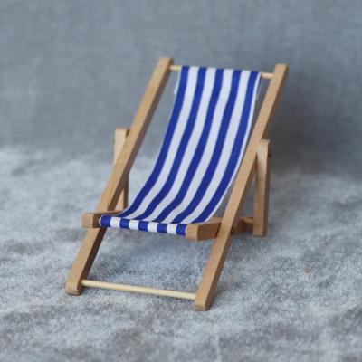 China Hot Selling 1:12 Wooden Toy Rocking Chairs Dollhouse Wooden Beach Folding Mini Chairs ebay Miniatures Wish Amazon LAZADA for sale