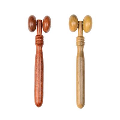 China Allshow Wooden Body Pine Gua Sha Tools Professional Lymphatic Drainage Wooden Beauty Therapy Massage Tool for sale