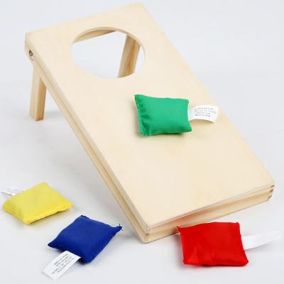 China Wholesale Kids Wooden Cornhole Cornhole Board Covers Game Lights With Cornbag Bean Bag Toss Beanbag Toss for sale