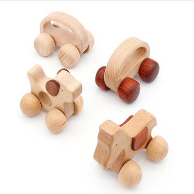 China Hot Selling Baby Wooden Puzzle Educational Toy Baby Wooden Crawling Wooden Teether for sale