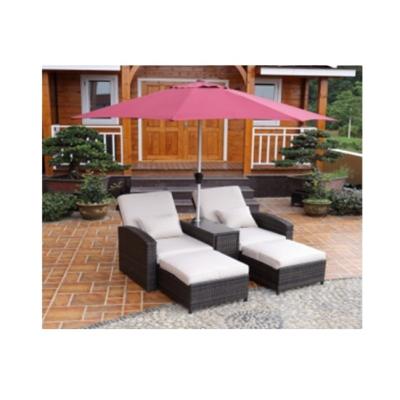 China Outdoor Furniture Luxury Outdoor Daybed Rattan Sun Sofa Waterproof for sale