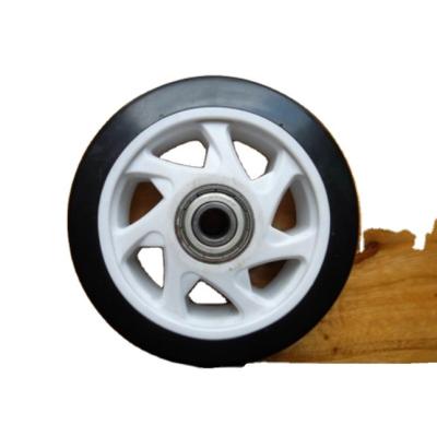 China Wholesale 126mm Flat Free Plastic Bearing Wheels For Trolley for sale