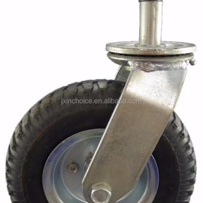 China swivel & 2 Ton Rigid Load Caster Pneumatic Rubber Wheel for sale