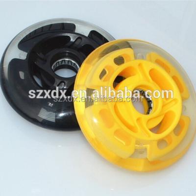 China Polyurethane material sports polyurethane wheel 110x24 mm, LED roller skate/integrated skatewheel, manufacture price for sale