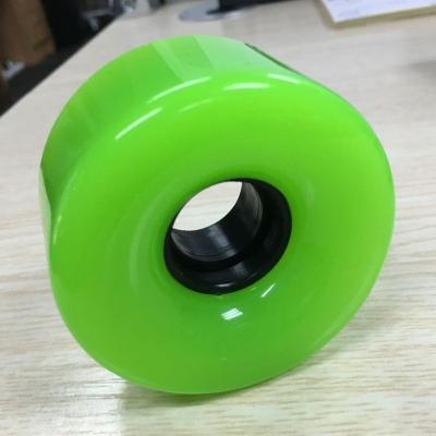 China PP+PU 70mm PU Wheels Skateboard Longboard Wheels for sale