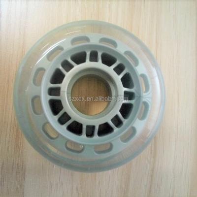 China PU Manufacturer Polyurethane Wheel Skates Wheel Luggage Wheel 72mm Diameter 24mm Thickness 44mm Core Diameter for sale