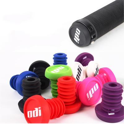 China Lightweight BMX MTB Bicycle Bar Grip End Plugs ODI 2PCS Road Bike Handlebar Caps Bike Parts Accessories for sale