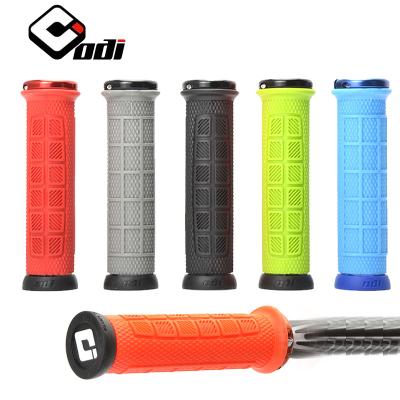 China Mountain Bikes ODI Bike Grips Silicone Handlebar Grips 22.2mm Shock Absorber Lock Anti-Slip Grip For Folding BMX XC Cycling Accessories for sale