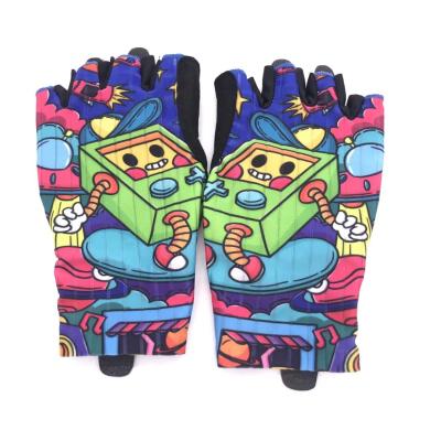 China Gym Traning Gloves 2021 New Half-finger Bicycle Fitness Gloves Outdoor Sports Silicone Recycling Non-slip Men and Women for sale