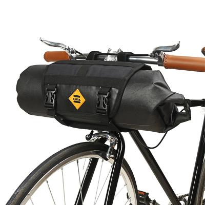 China Polyester+TPU+Leather Bicycle Bag Large Capacity Mountain Bike Front Full Waterproof Accessories for sale