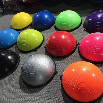 China Eco Friendly Colorful Yoga Balance Stability Fitness Pilates Half Ball for sale