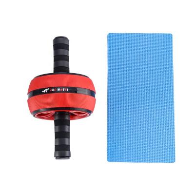 China Durable ab wheel with free gym equipment exercise muscle bodybuilding mat cheap knee rollers for sale