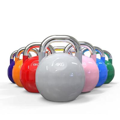 China Wholesale Top Grade Universal Logo Color Weight Competition Steel Custom Kettlebell From China for sale