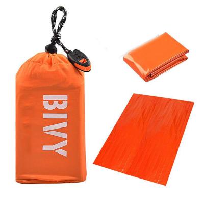 China Waterproof PE Emergency Shelter Tent Thermal PE Rescue Tent With Hissing For Camping for sale