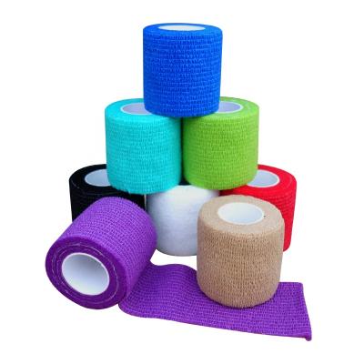 China Bulk Wholesale Nonwoven Cohesive Elastic Vet Wrap Nonwoven Self Adhesive Bandage for sale