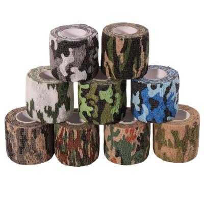 China Jungle Nonwoven Bandage Outdoor Camouflage Self Adhesive Bandage Self Adhesive Tape for sale