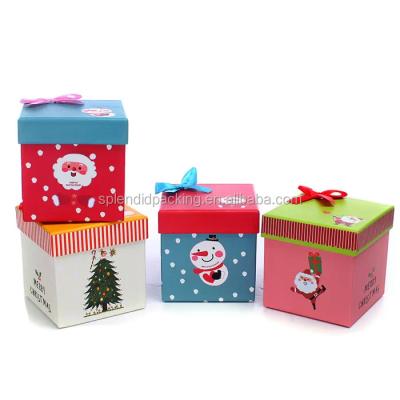 China Wholesale Handmade Merry Christmas Eve Bakery Cookies Tree Stackable Cookies Music Socks Candy Cookie Cake Paper Gift Box Packaging for sale