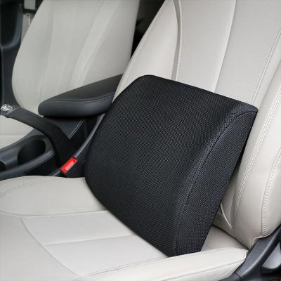 China Simple Color No Pattern Pain Support Chair Sit Back Cushion For Car Gaming Office Computer Chair Memory Foam Lumbar Pillows With Belt for sale