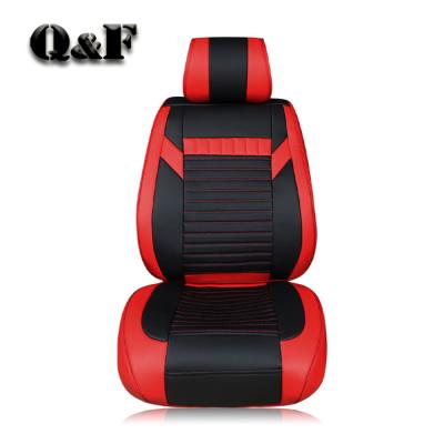 China Fashion Custom Design Perfect Fit PU Leather Car Accessories Front Seat Covers for sale