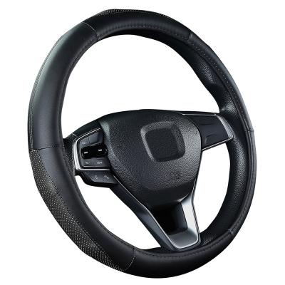 China Hot Selling Universal Car Anti-skid PU Leather Cheap Sports Wheel Cover Auto Steering Accessories for sale