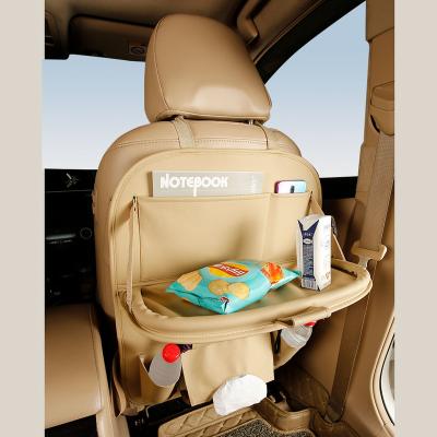 China Car Seat Organizer Waterproof And Durable Auto Protector Multi-pocket With Tray Car Storage Bags for sale