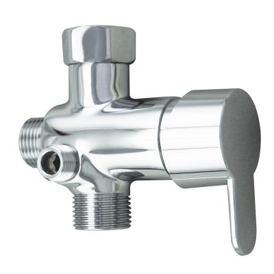 China Without Slide Bar High Quality Usa Standard Shower Shattaf Bidet Brass Tee Adapter Hot And Cold Water Mixing Valve for sale