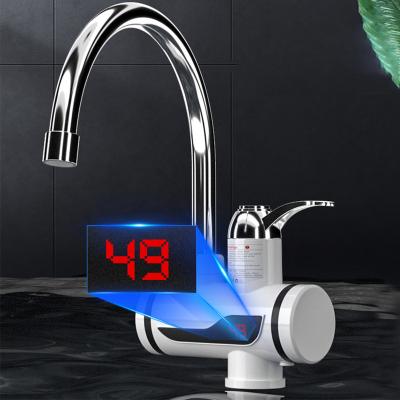 China Thermostatic Faucets 110 V 220 V Fast Heating Quick Installation Mini Instant Electric Water Heating Tap Wholesale Heater Faucet With Led Digital Dis for sale