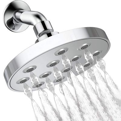 China Without Diverter 6 Inch Abs Electroplating New Overhead High Pressure Large Nozzle Rain Shower Head Ceiling Mounted For Bathroom for sale