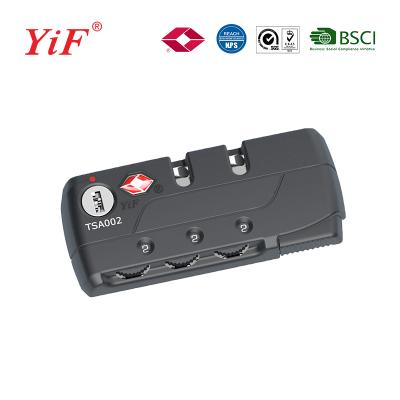 China Yifeng Plastic TSA Implanted Lock Suitcase Luggage Zipper Lock TSA12083 for sale