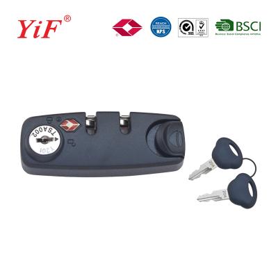 China Yifeng Plastic TSA Implanted Lock Suitcase Luggage Zipper Lock TSA339 for sale