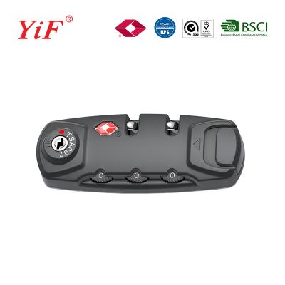 China Yifeng Plastic TSA Implanted Lock Suitcase Luggage Zipper Lock TSA21137 for sale