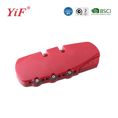 China Yifeng Plastic Combination Suitcase Luggage Zipper Lock YF20811 for sale