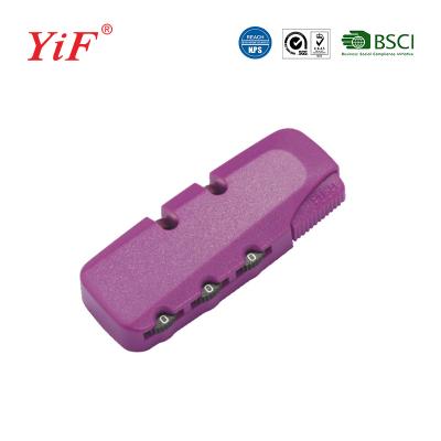 China Yifeng Plastic Combination Suitcase Luggage Zipper Resettable Lock YF20826 for sale