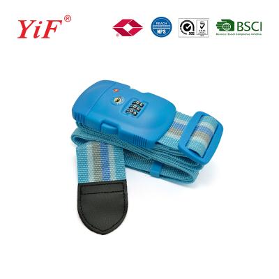 China YiF TSA21016 Plastic Suitcase Luggage Strap Combine Lock for sale