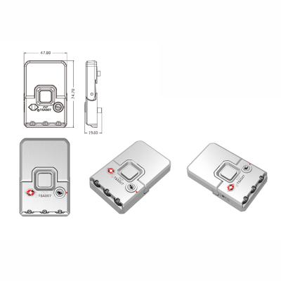 China YiF Manufacturers Supply Plastic Luggage 3-Digit TSA Clip Lock for sale