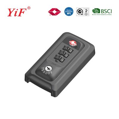 China Yifeng TSA Plastic Lock Hard Shell Aluminum Frame Luggage Case Zipper Combination Lock TSA13002 for sale