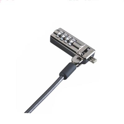 China Applicable for any ultra-thin devices equipped with Mini Security Slot Security 4 Digit Combination Laptop Cable Lock for sale