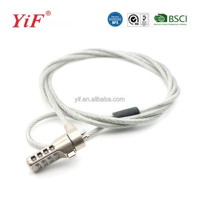 China New Type Zinc Alloy 4 Digit Security Notebook Laptop Code Cable Lock for sale