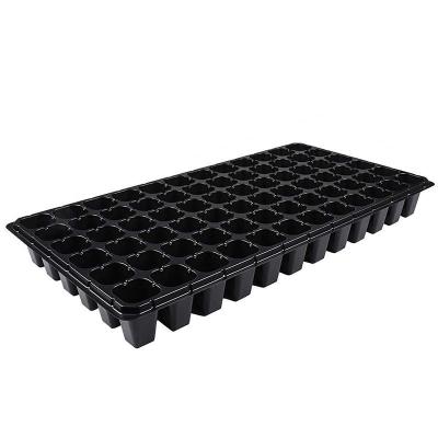 China For nursery of vegetables Wholesale Large Germination Tray Custom Black Plastic Seed Starter Tray For Sale for sale