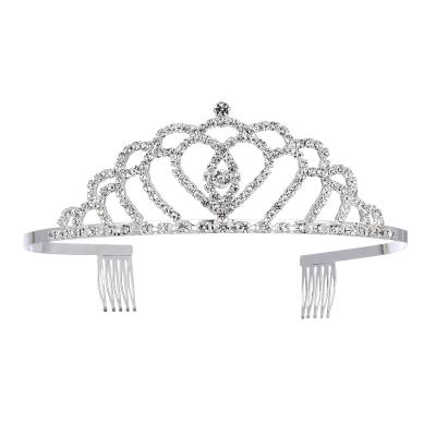 China Pageant/Party Women Crown Tiara Girls Princess Rhinestone With Comb for sale