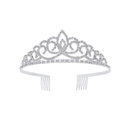 China Baroque Women's Pageant Tiara Crown Birthday Party/Party Wedding Tiara With Combs for sale