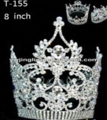 China Full Fashionable Elegant Round King USA Pageant Crowns for sale