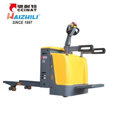 China Garment Shops HaizhiLi New Design 1 Ton Electric Pallet Stacker Forklift Pallet Jack for sale