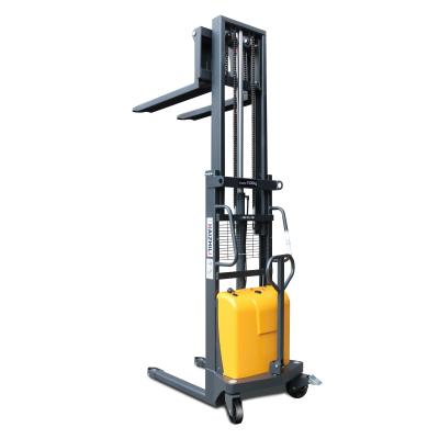 China Factory Haizhili semi electric self loadin stacker 2 ton1600mm pallet stacker for sale