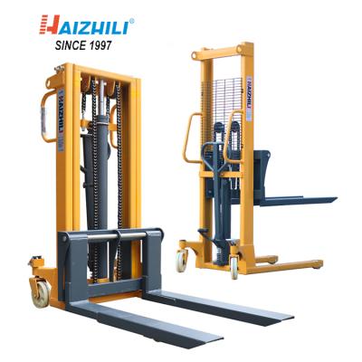 China Building Material Stores HaizhiLi Manual Pallet Stacker Hand Pallet Stacker Pallet Truck for sale