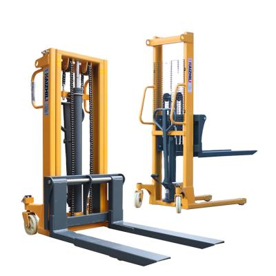 China New Design Hotels Electric Forklift Manual Stacker 3000mm Manual Pallet Stacker for sale