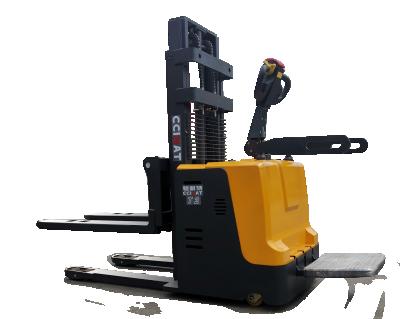 China Haizhili 1200kg 1500kg 3300lbs Hotels Electric Stacker Forklift Lifting Height Pallet Stacker for sale